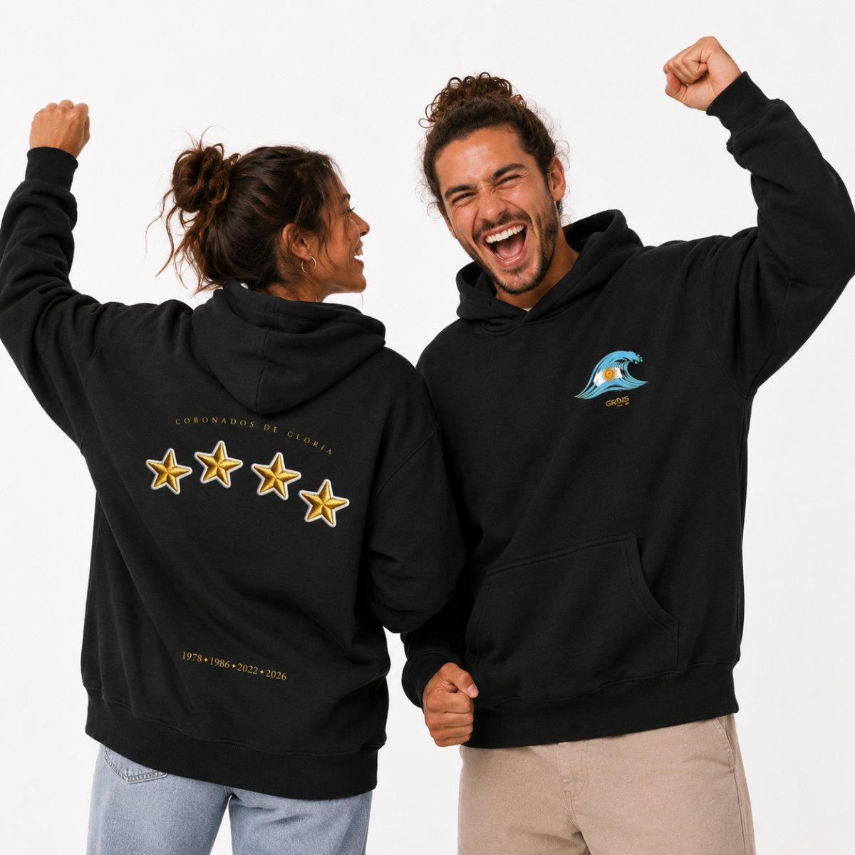 BUZO HOODIE ARGENTINA 4 ESTRELLAS – EDICIÓN LIMITADA